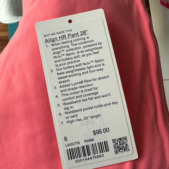 Lululemon align 28” NEW leggings - Picture 2 of 5